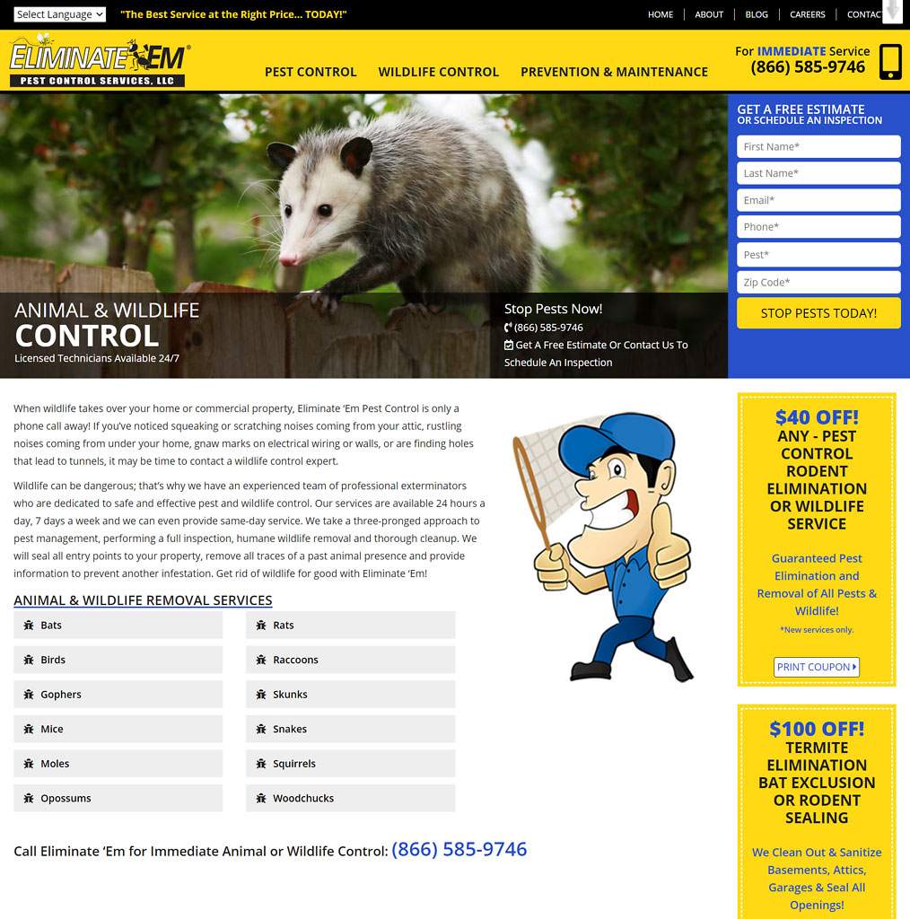 Bridgeport Wildlife Control
