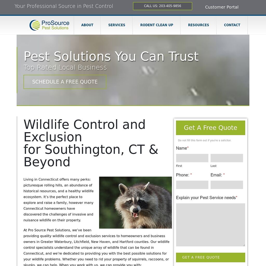 Waterbury Wildlife Control